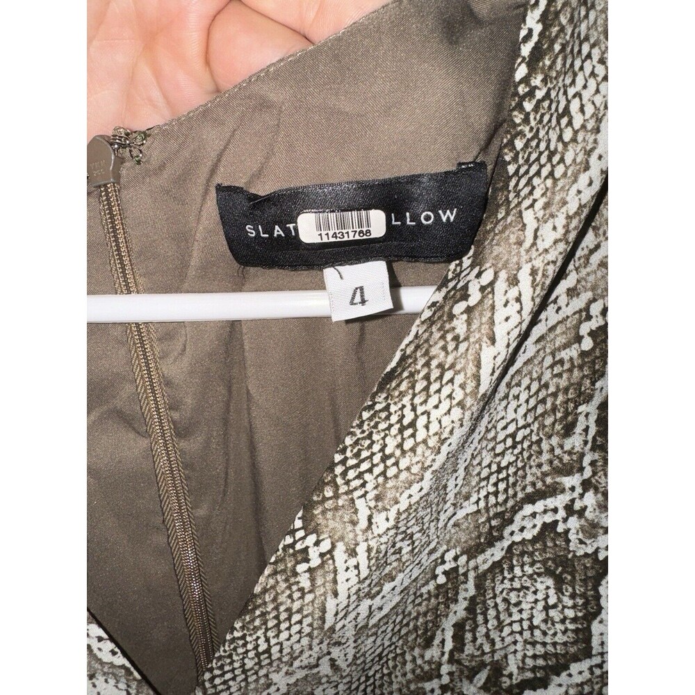 Slate & Willow Faux Python Wrap Style Mini Dress … - image 4